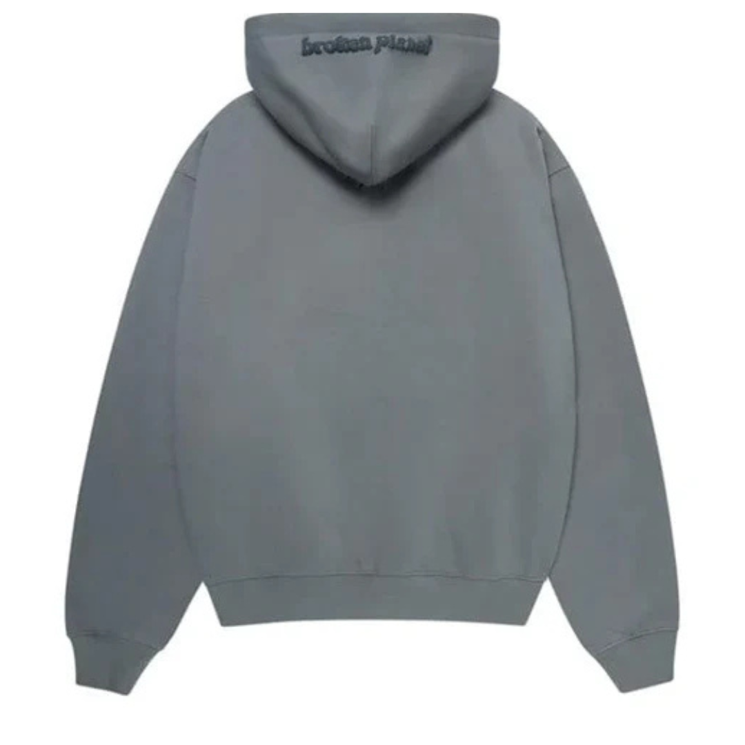 Broken Planet Falling Stars Hoodie Dark Gray