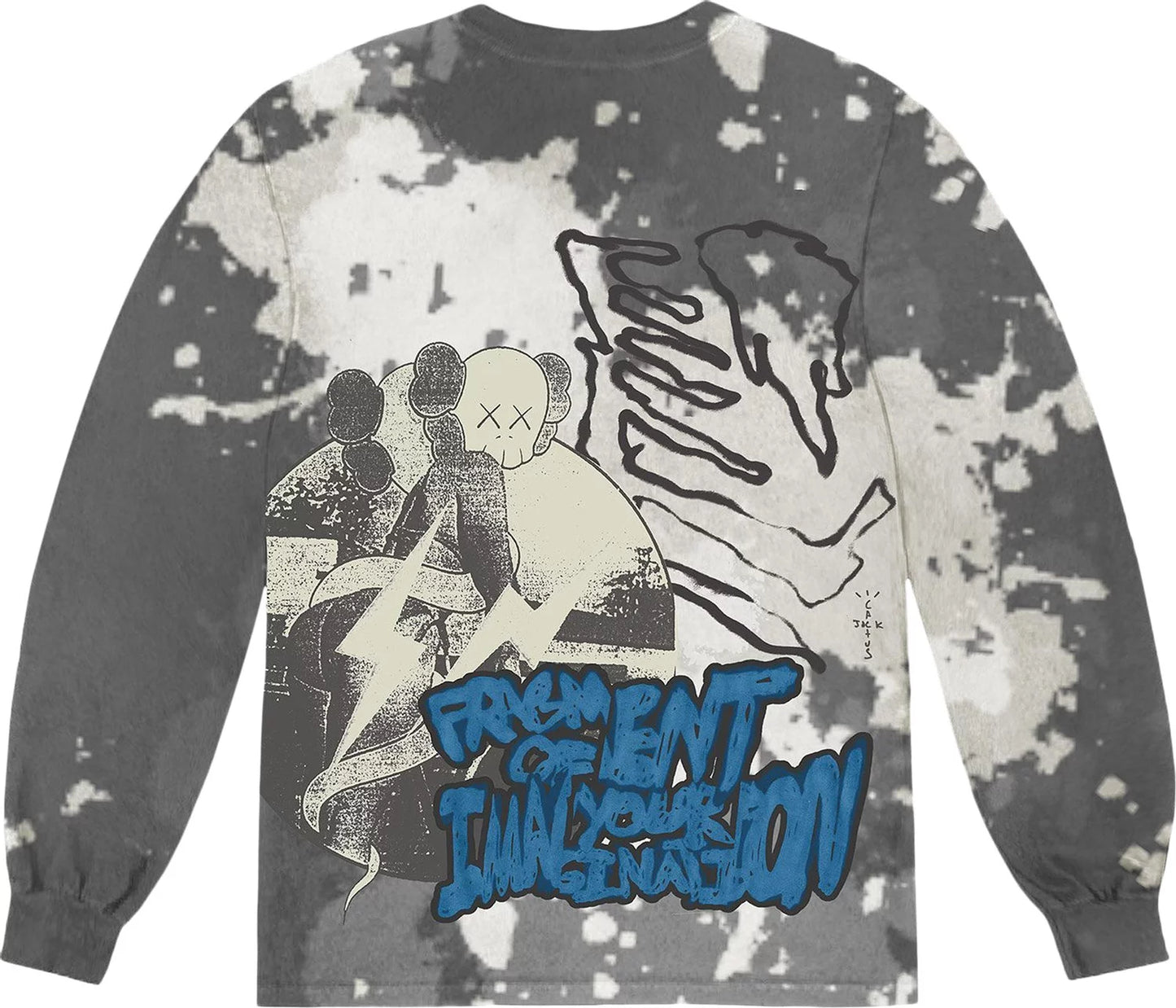 Cactus Jack x KAWS For Fragment Long-Sleeve Tee 'Tie Dye'