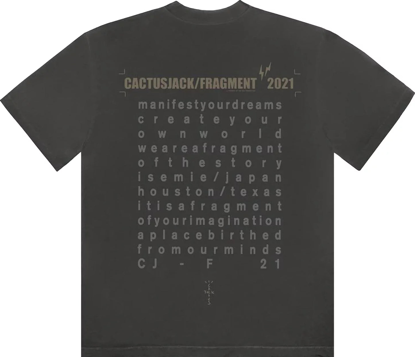 Cactus Jack For Fragment Create Tee 'Black'