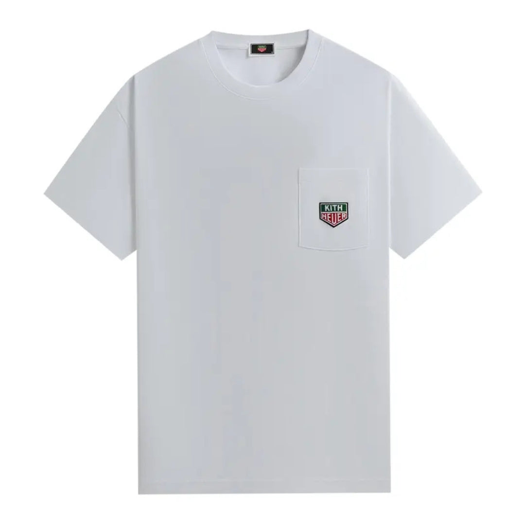 Kith x TAG Heuer Formula 1 Badge Pocket Tee White