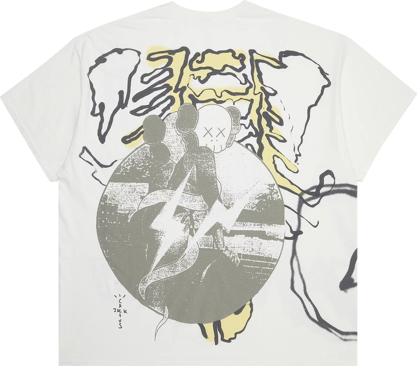 Cactus Jack x KAWS For Fragment Tee 'Vintage Wash'