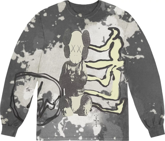 Cactus Jack  x KAWS For Fragment Long-Sleeve Tee 'Tie Dye'