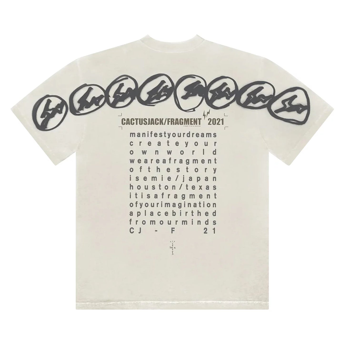Cactus Jack For Fragment Manifest Tee 'White'