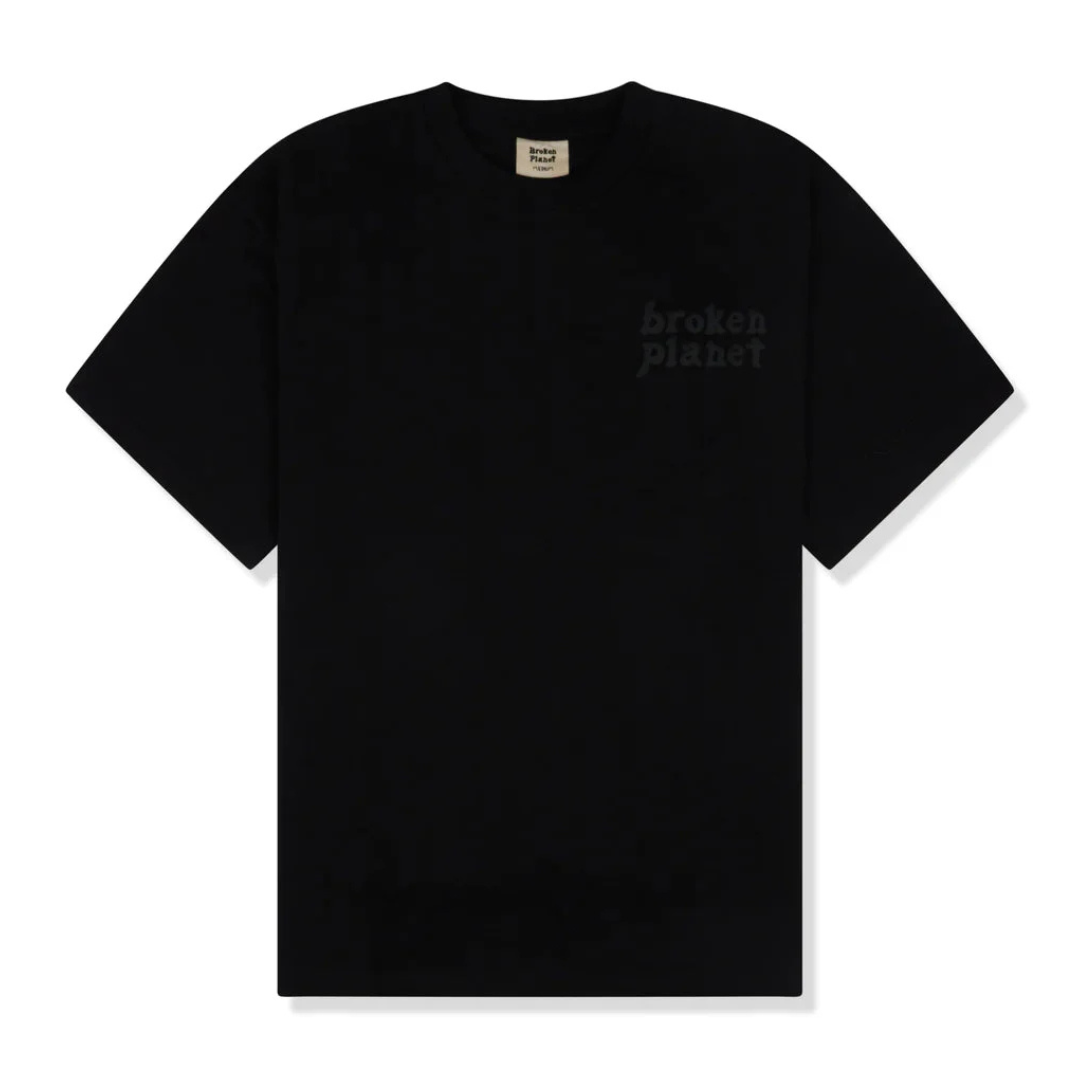 Broken Planet Grid Tee Midnight Black